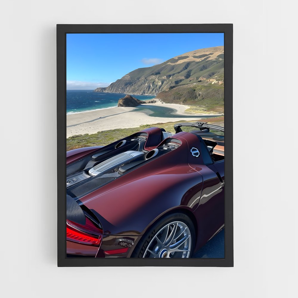Poster spyder fascinant – affiche Porsche (vue 2)